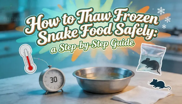 How to Thaw Frozen Snake Food Safely: a Step-by-Step Guide