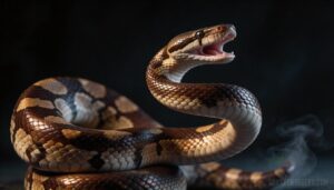 hissing, musking, and striking hissing, musking, and striking