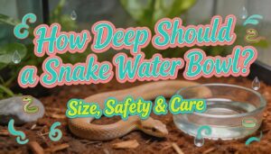 how deep should a snake water bowl be how deep should a snake water bowl be