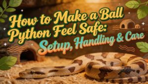 how to make a ball python feel safe