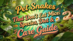 is there a pet snake that cant eat mice is there a pet snake that cant eat mice