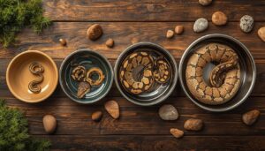 matching bowl depth to snake size matching bowl depth to snake size