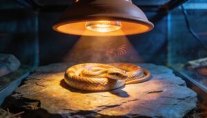 overhead placement above the basking zone overhead placement above the basking zone