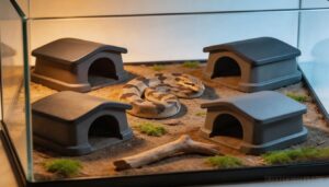 place at least two hides on each temperature side place at least two hides on each temperature side