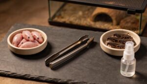 prepare food and feeding area prepare food and feeding area