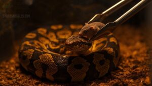 present prey at the snake’s head level present prey at the snake’s head level