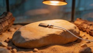 probe placement at the basking surface probe placement at the basking surface