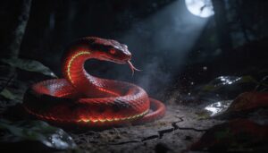 red snake as a warning red snake as a warning