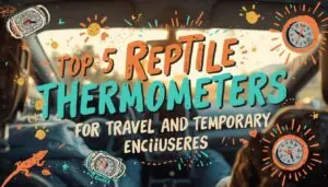 reptile thermometers for travel and temporary enclosures