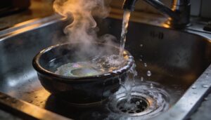rinse with hot water before refilling rinse with hot water before refilling