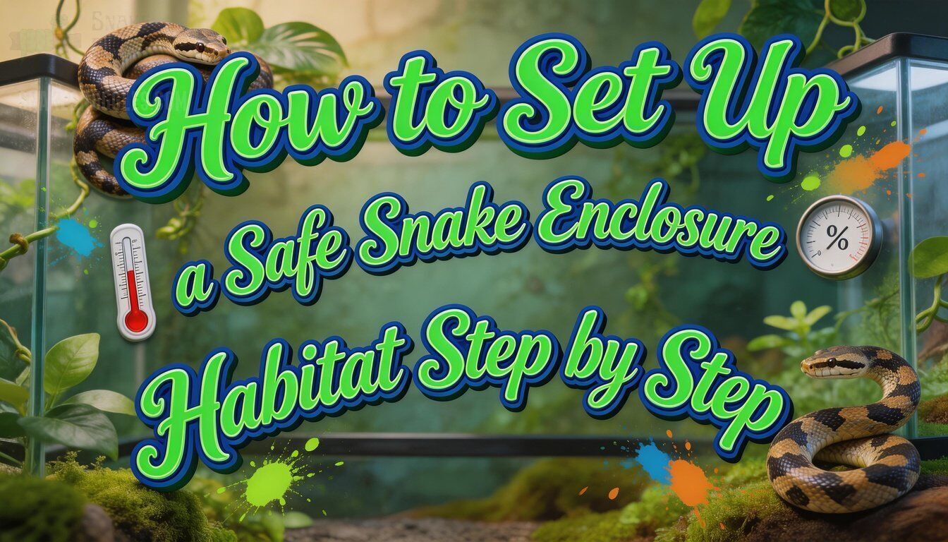 How to Set Up a Safe Snake Enclosure Habitat Step by Step