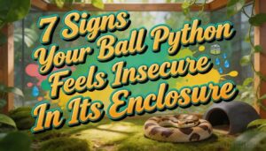 signs your ball python feels insecure in enclosure