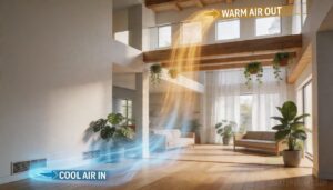 stack effect airflow using low and high openings stack effect airflow using low and high openings