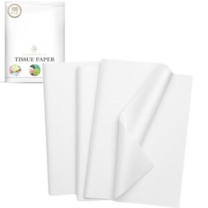 100 Sheets White Tissue Paper B00393L65S
