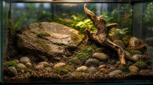 arrange rocks and wood arrange rocks and wood