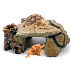 BNOSDM Reptile Hide Cave, Turtle B0C1Z8MB3C