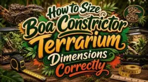 boa constrictor terrarium dimensions