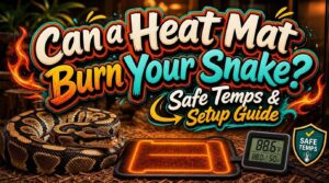 can a heat mat burn my snake