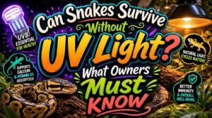 can snakes survive without uv light