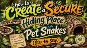 creating a secure hiding place for pet snakes creating a secure hiding place for pet snakes
