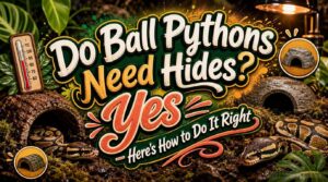 do ball pythons need hides to feel secure do ball pythons need hides to feel secure