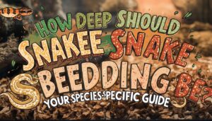 how deep should snake bedding be