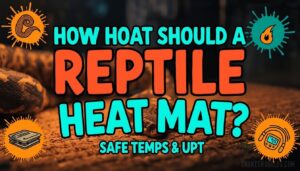 how hot should a reptile heat mat get
