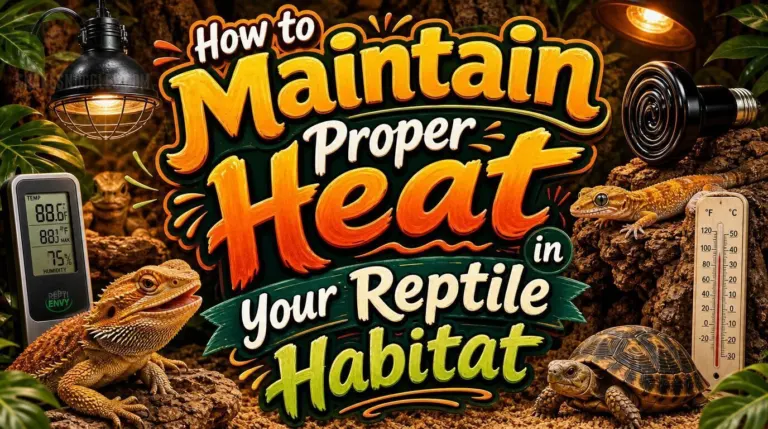How to Maintain Proper Heat in Your Reptile Habitat