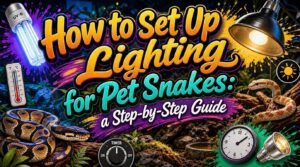 how to set up lighting for pet snakes