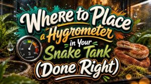 hygrometer placement snake tank
