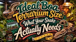 ideal boa terrarium size