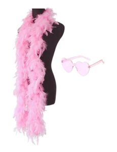 JICASTO Colorful Feather Boas 45g, B09KMTTB4N