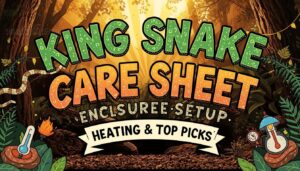 king snake care sheet enclosure