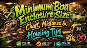 minimum enclosure size boa