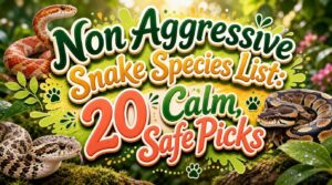non aggressive snake species list non aggressive snake species list