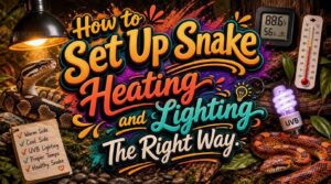 providing proper snake heating and lighting