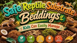 reptile substrate beddings for children learning reptile care