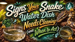 signs snake water dish needs cleaning