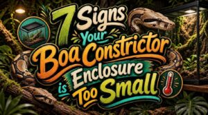 signs your boa constrictor enclosure is too small