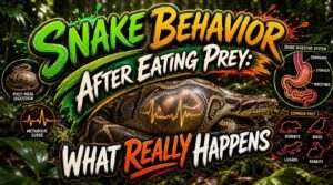 snake behavior after eating prey snake behavior after eating prey