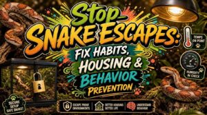 snake escape behavior prevention snake escape behavior prevention