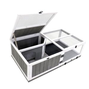 Tortoise Enclosure Indoor Wooden Bunny B0GW83SMBK
