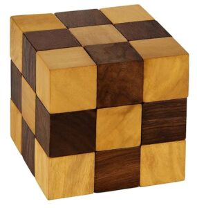 TOSQP27 Wooden Puzzle Brainteaser Snake B0826SV9T5