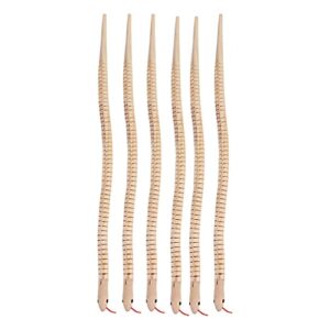 Unfinished Wooden Wiggly Snakes Toy: B0B616L1WP