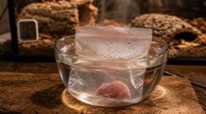 warm prey in sealed bags using warm water warm prey in sealed bags using warm water