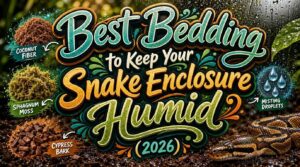 what bedding keeps snake enclosure humid