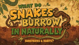 what do snakes burrow in naturally