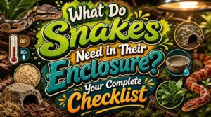 what do snakes need in their enclosure