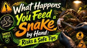 what happens if you feed a snake by hand