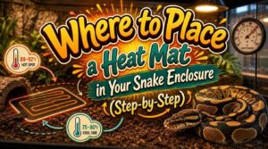 where to place heat mat in snake enclosure